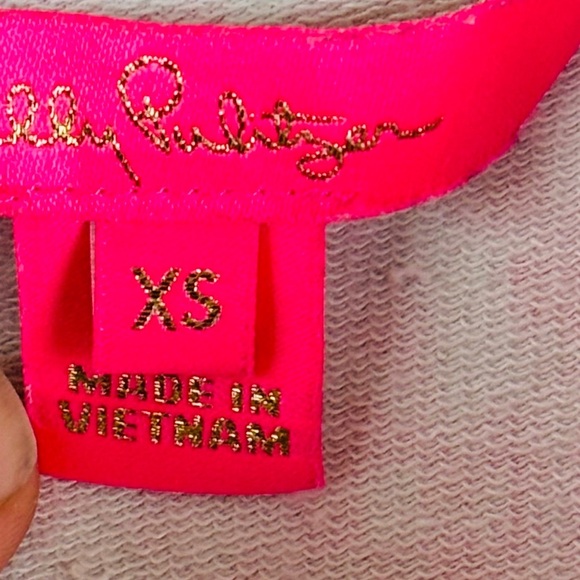 Lilly Pulitzer Jorgie Romper Sz XS in Pink Shandy Invest A Gator **see pics - Picture 7 of 10